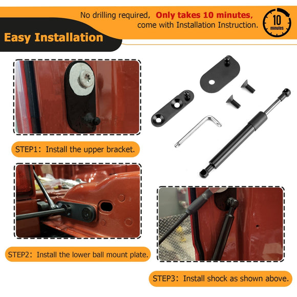 2019 - 2024 Ford Ranger Truck Tail Gate Lift Tailgate Assist Shock - WeiSen - 70303020