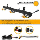 2019 - 2023 Ford Ranger XL & XLT Plug & Play Front Mesh Grille Light Kit - WeiSen - 70103004