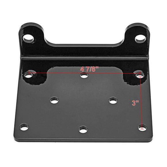 2019 - 2024 Kawasaki Mule PRO MX KAF700 UTV Front Bumper Winch Mount Plate Kit - WeiSen - 80106009