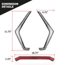 2019 - 2023 Polaris RZR Turbo S XP1000 Turn Signal Lights & Center Taillight Assembly Kit - WeiSen - 80202003