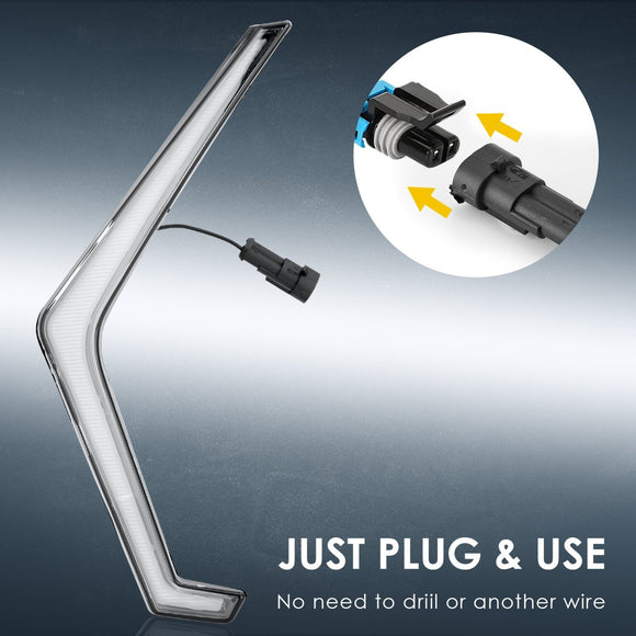 2019 - 2023 Polaris RZR XP 1000 Turn Signal Fang Light Front Signalture Assembly - WeiSen - 80202002