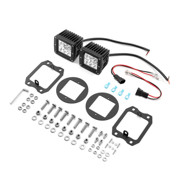 2019 - 2024 Dodge Ram 1500 Front Bumper LED Fog Light Kit w/ H11 Plug & Play Adapters - WeiSen - 70102041