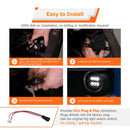 2019 - 2024 Dodge Ram 1500 Front Bumper LED Fog Light Kit w/ H11 Plug & Play Adapters - WeiSen - 70102041