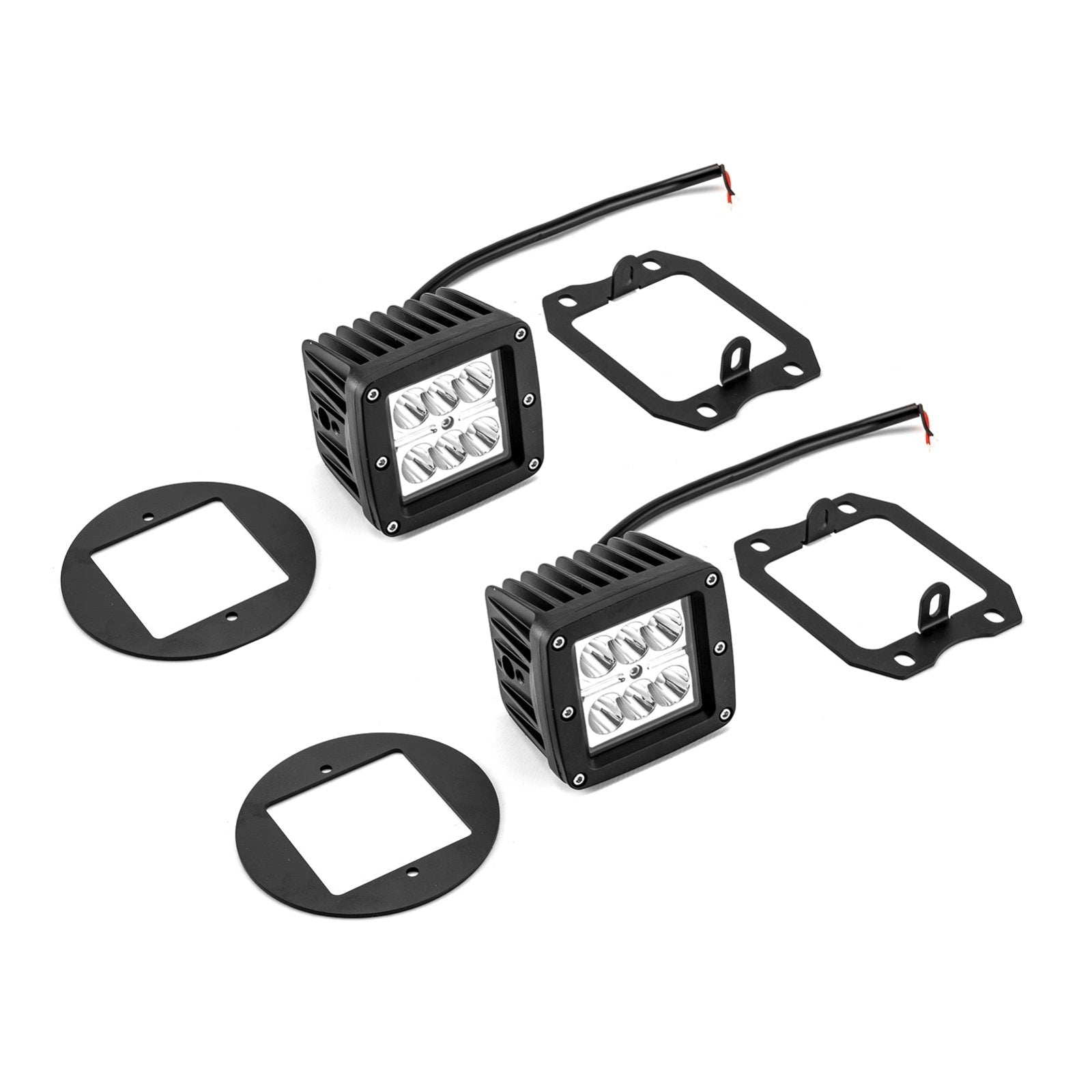 2019-2024 Dodge Ram 1500 Front Bumper LED Fog Light Kit w/ H11 Plug & Play Adapters - Weisen