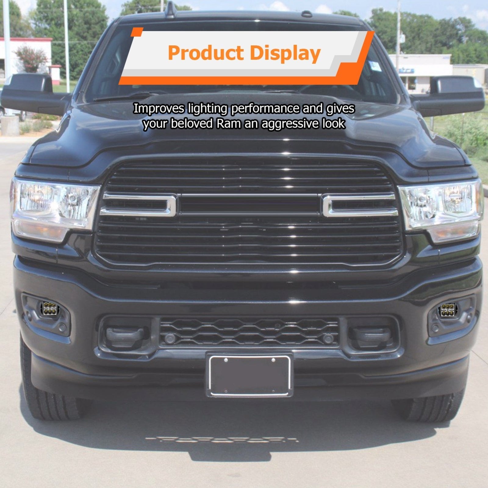 2019+ Dodge Ram 2500/3500 Big Horn Front Bumper LED Fog Light Kit - Weisen