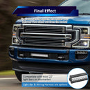 2020 - 2022 F250/350/450 Heavy Duty Steel Front Bumper LED Light Bar Mount for 22" Dual Row Straight - WeiSen - 70102050