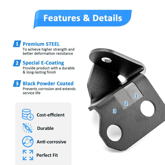 2020 - 2024 Kawasaki Teryx KRX 1000 A Pillar 24W LED Work Light Pod Kit - WeiSen - 80102018+LED001+WI001