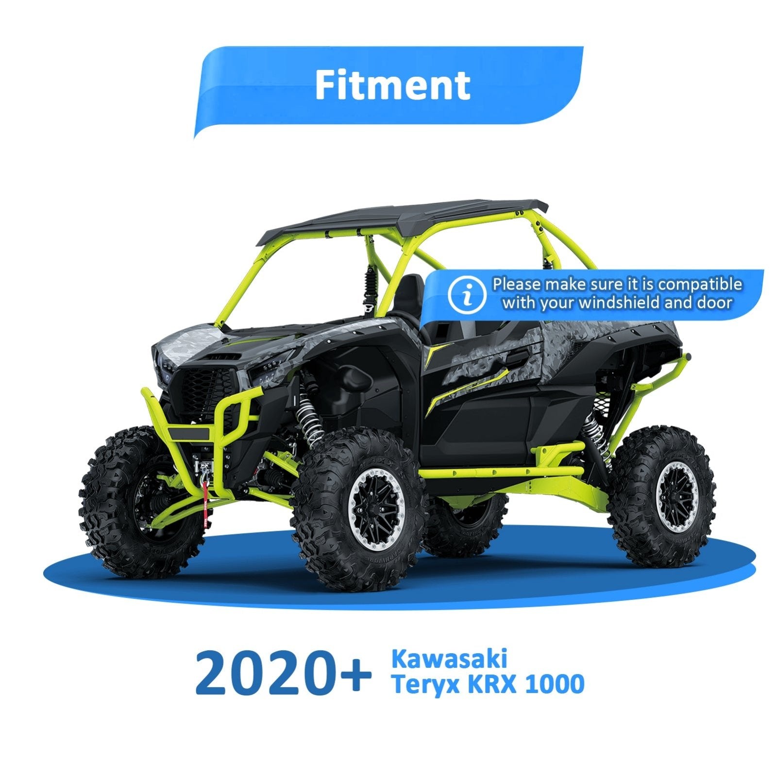 2020-2023 Kawasaki Teryx KRX 1000 A Pillar 24W LED Work Light Pod Kit - Weisen