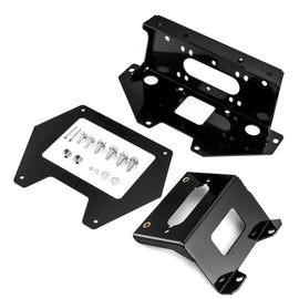 2020 - 2024 Polaris RZR PRO XP 2/4 Heavy Duty Steel UTV Winch Mounting Plate - WeiSen - 80106027