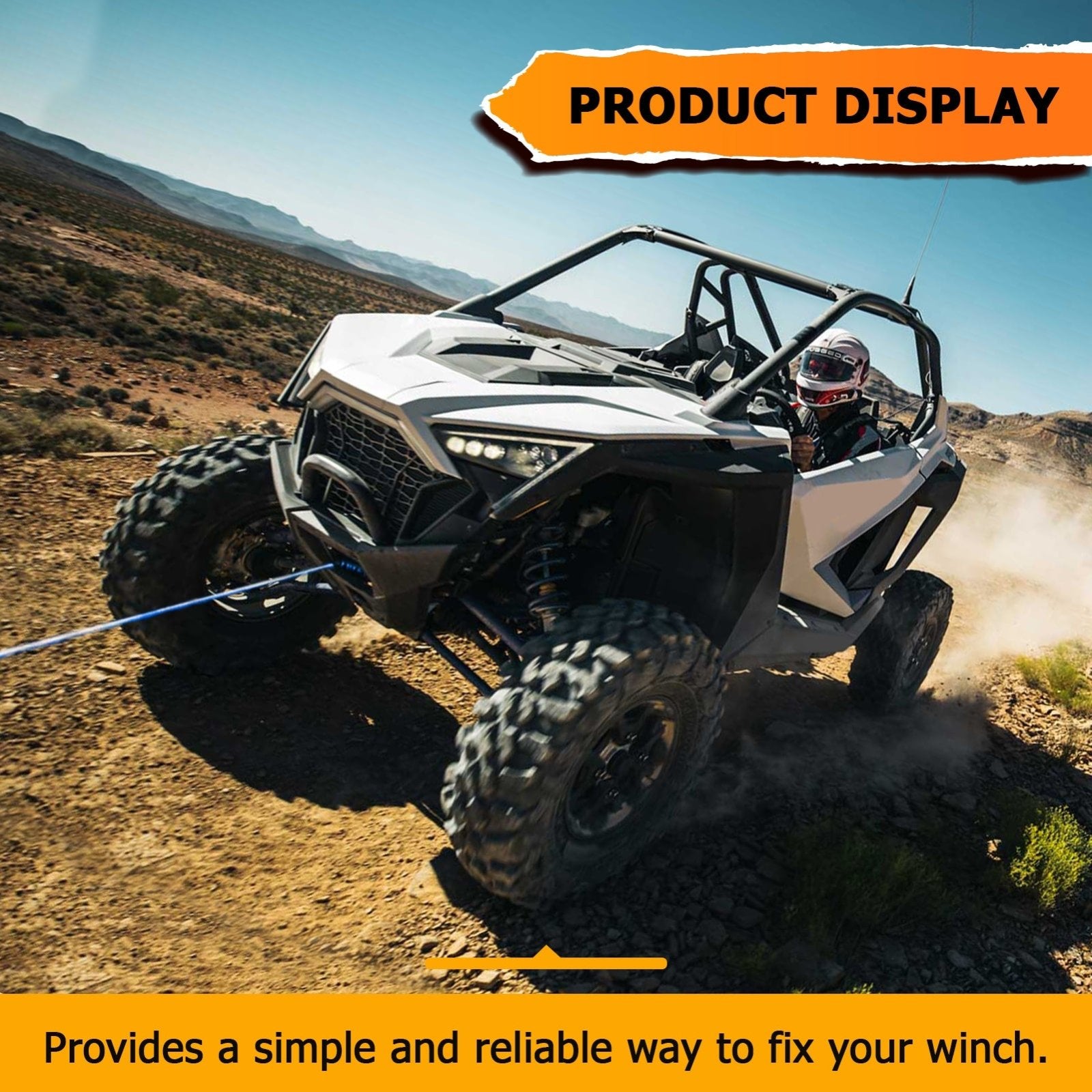 WeiSen Winch Mounting Bracket For Polaris RZR PRO XP 2020-2025 | Compatible With Most Standard Winches
