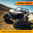 2020 - 2024 Polaris RZR PRO XP 2/4 Heavy Duty Steel UTV Winch Mounting Plate - WeiSen - 80106027