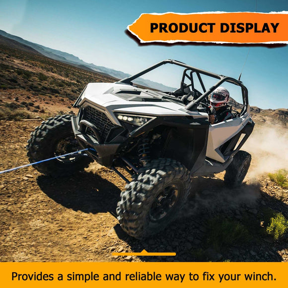 2020 - 2024 Polaris RZR PRO XP 2/4 Heavy Duty Steel UTV Winch Mounting Plate - WeiSen - 80106027