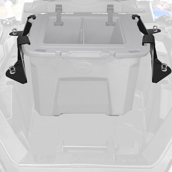 2020 - 2023 Polaris RZR PRO XP Lock & Ride 30 Qt. Cooler Bracket + 4 Tie Down Anchors - WeiSen - 80108001