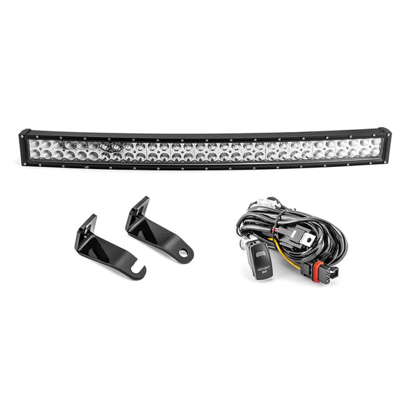 2020 - 2024 Polaris RZR Pro XP Roof 32" Curved LED Light Bar Kit w/ Pulse Bus Bar (Plug & Play) - WeiSen - 80101027+70202007+80206007