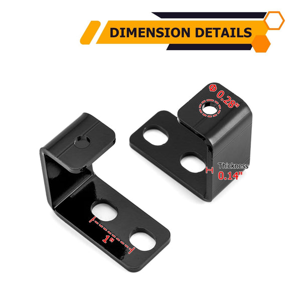 2020 - 2024 Polaris RZR Pro XP UTV Rear 30" Straight Tail LED Light Bar Mount Bracket - WeiSen - 80104008