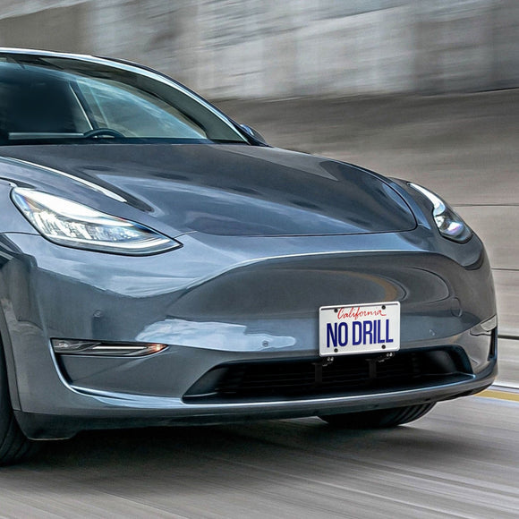 2020 - 2024 Tesla Model Y NO Drilling Front License Plate Holder Mount Adapter Bracket - WeiSen - 70302015