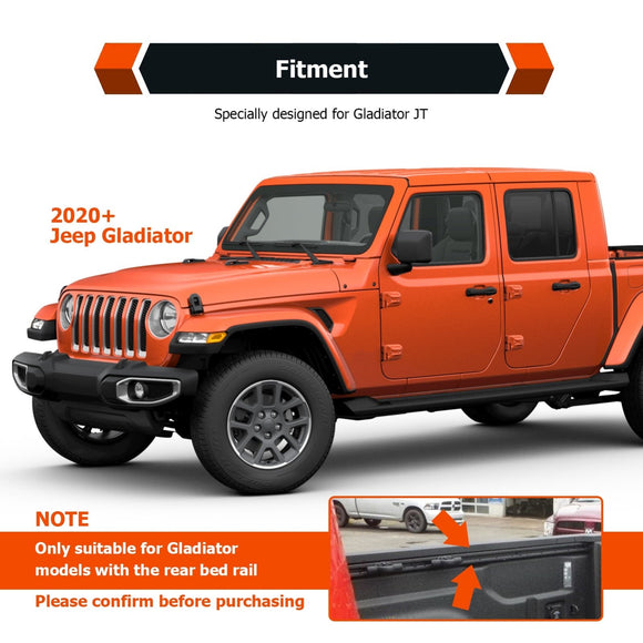 2020 - 2025 Jeep Gladiator JT 6061 - T6 Aluminum Off - Road Rear Bed Jack Holder - WeiSen - 70107009