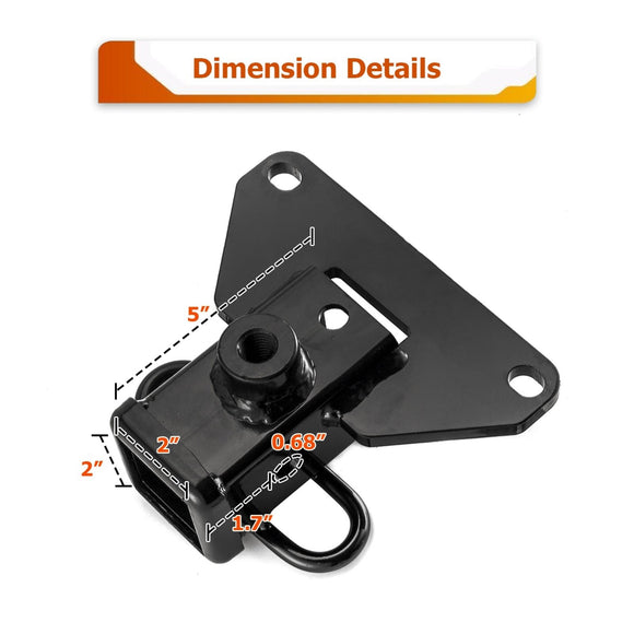 2020 - 2025 Jeep Gladiator JT Rear Towing Hitch Class 3 Trailer Hitch 2" Receiver - WeiSen - 70108008