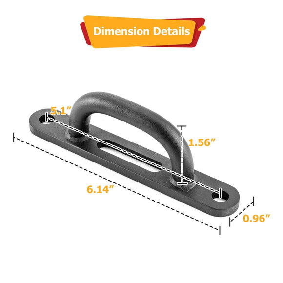 2020+ Kawasaki Teryx KRX 1000 UTV Front/Rear Tow Hook (OEM Number: 99994 - 1315) - WeiSen - 80120008