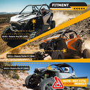 2020+ Polaris Pro XP Turbo Pro R 2Door 1.75" Tube Diameter Side Steps Bumper Protector Guard - WeiSen - 80311002