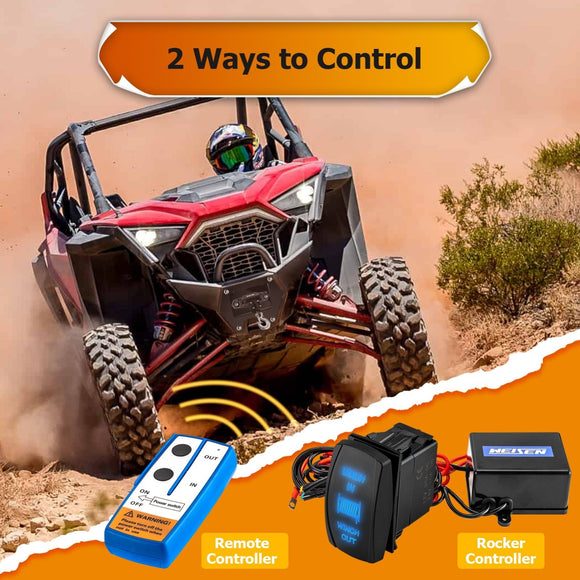 2020+ Polaris RZR PRO XP 2/4 UTV ATV 4500lb 12V Electric Winch Mount Combo Kit - WeiSen - 80310032