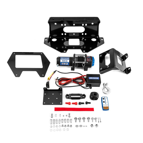 2020+ Polaris RZR PRO XP 2/4 UTV ATV 4500lb 12V Electric Winch Mount Combo Kit - WeiSen - 80310032