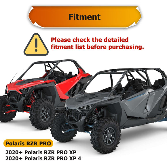 2020+ Polaris RZR PRO XP 2/4 UTV ATV 4500lb 12V Electric Winch Mount Combo Kit - WeiSen - 80310032