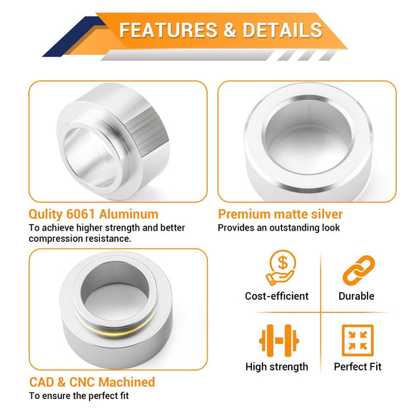 2020+ Polaris RZR PRO XP 2/4 w/ Walker Evans Shocks Front & Rear 3" Full Suspension Lift Kit - WeiSen - 80401074