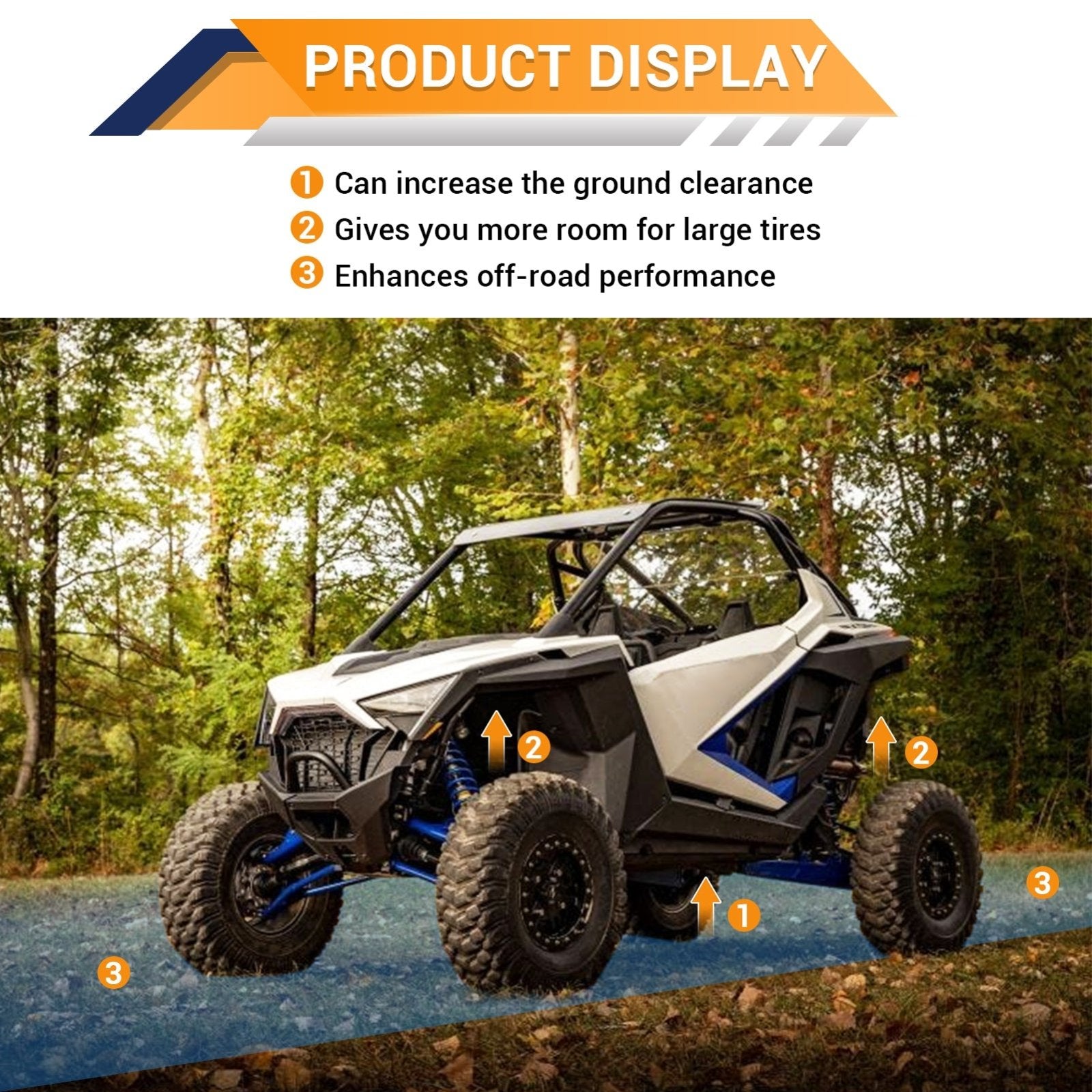 2020+ Polaris RZR PRO XP 2/4 w/ Walker Evans Shocks Front & Rear 3" Fu