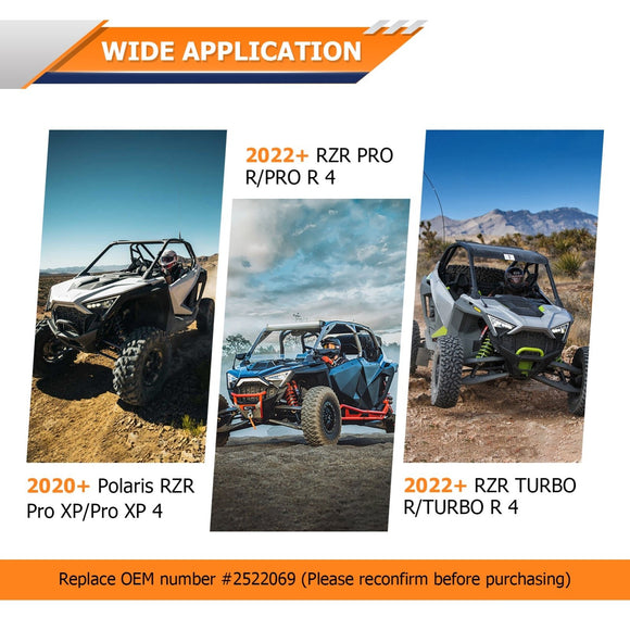 2020+ Polaris RZR Pro XP/ Pro R/ Turbo R 2/4 Black 6061 Aluminum Gas Tank Cap - WeiSen - 80503001