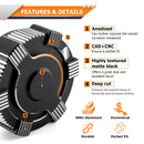 2020+ Polaris RZR Pro XP/ Pro R/ Turbo R 2/4 Black 6061 Aluminum Gas Tank Cap - WeiSen - 80503001