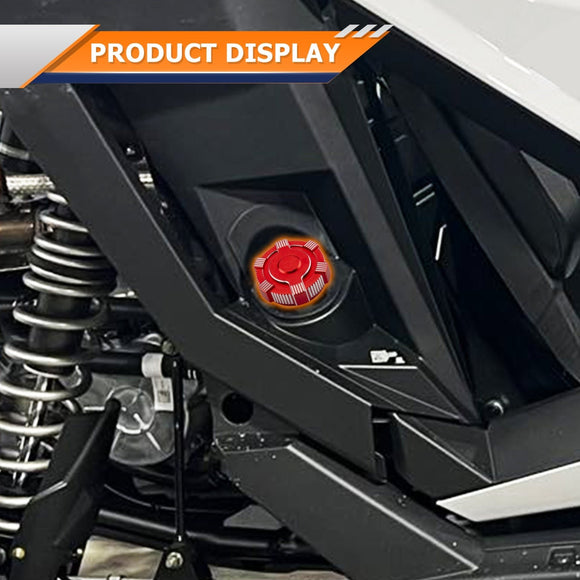 2020+ Polaris RZR Pro XP/ Pro R/ Turbo R 2/4 Red 6061 Aluminum Fuel Tank Cap - WeiSen - 80503002