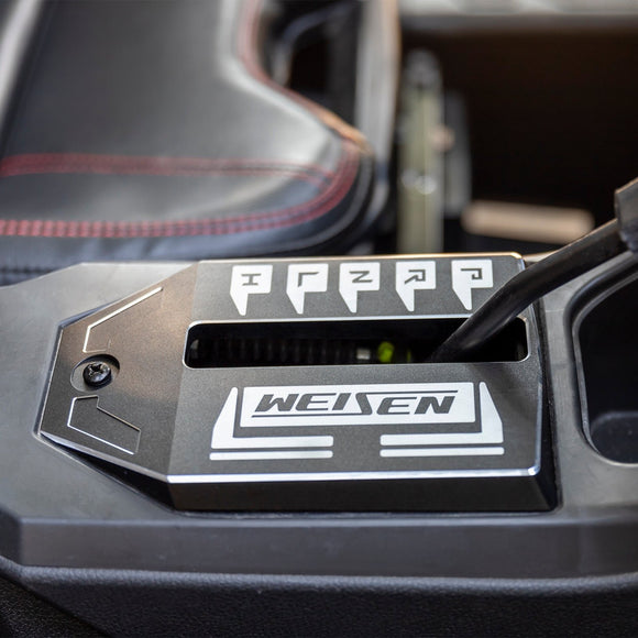 2020+ Polaris RZR Pro XP /Pro R /Turbo R Black Aluminum Shift Panel | OEM #5456354 - 070 - WeiSen - 80312002