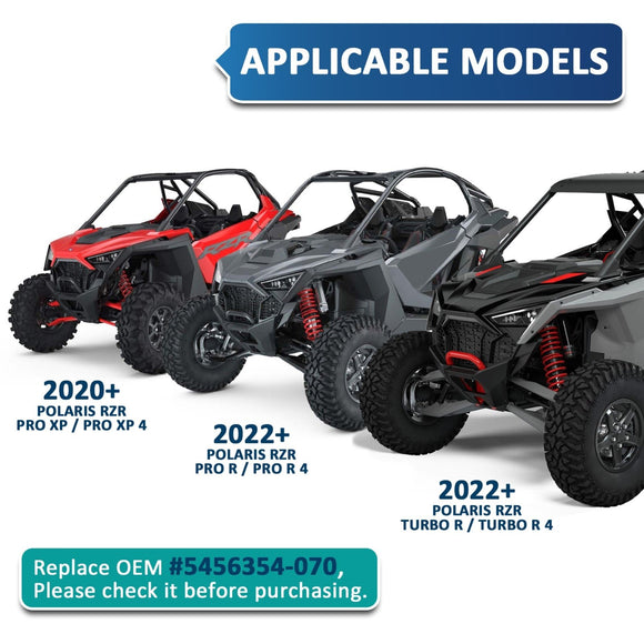 2020+ Polaris RZR Pro XP /Pro R /Turbo R Black Aluminum Shift Panel | OEM #5456354 - 070 - WeiSen - 80312002