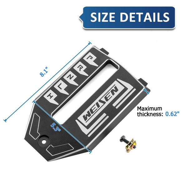 2020+ Polaris RZR Pro XP /Pro R /Turbo R Black Aluminum Shift Panel | OEM #5456354 - 070 - WeiSen - 80312002