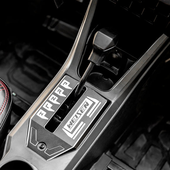 2020+ Polaris RZR Pro XP /Pro R /Turbo R Black Aluminum Shift Panel | OEM #5456354 - 070 - WeiSen - 80312002