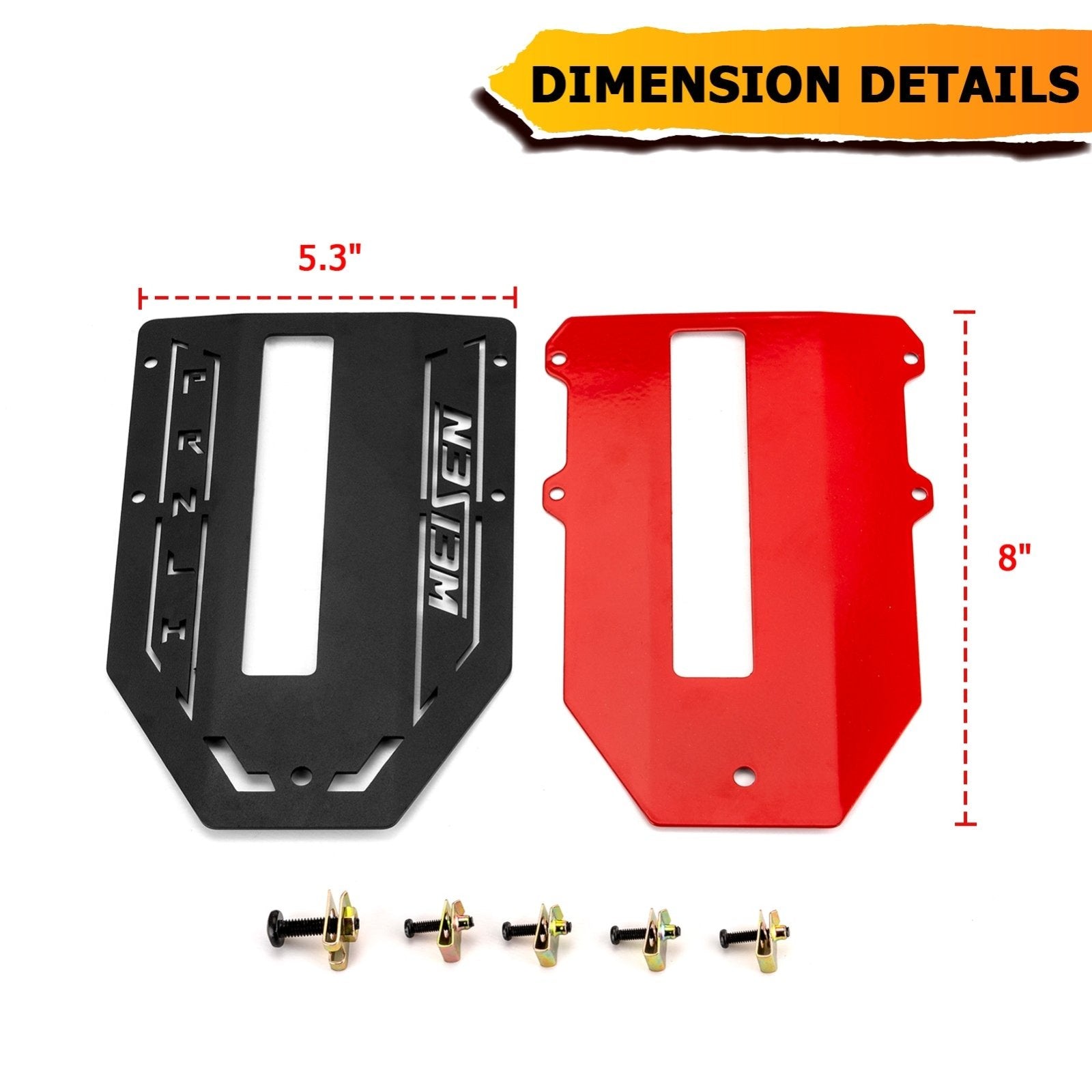 2020+ Polaris RZR Pro XP /Pro R /Turbo R UTV Heavy - Duty Steel Shift Panel #5456354 - 070 - WeiSen - 80312001