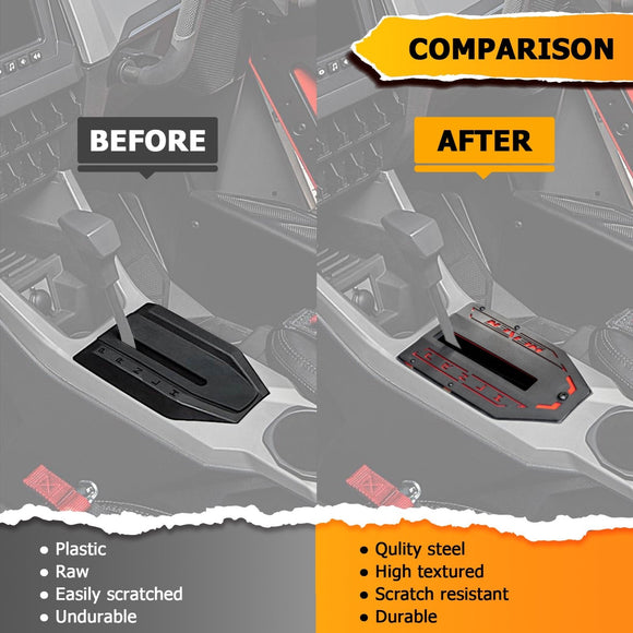 2020+ Polaris RZR Pro XP /Pro R /Turbo R UTV Heavy - Duty Steel Shift Panel #5456354 - 070 - WeiSen - 80312001