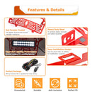 2020+ Polaris RZR Pro XP Turbo R Pro R Steel Front Mesh Grille w/ 11" Dual Row Straight Light Bar (#5456612 - 070) - WeiSen - 80205002