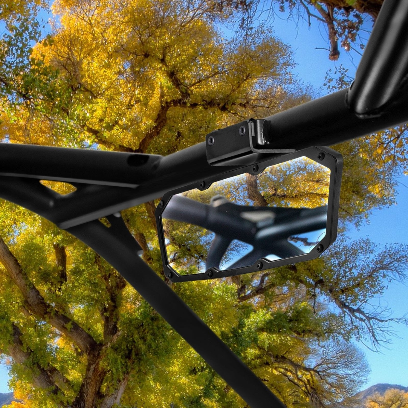 Polariz Rzr Rops Vibration Resistant Mirrors Polaris RZR ROPS Mounted Convex Mirrors ...
