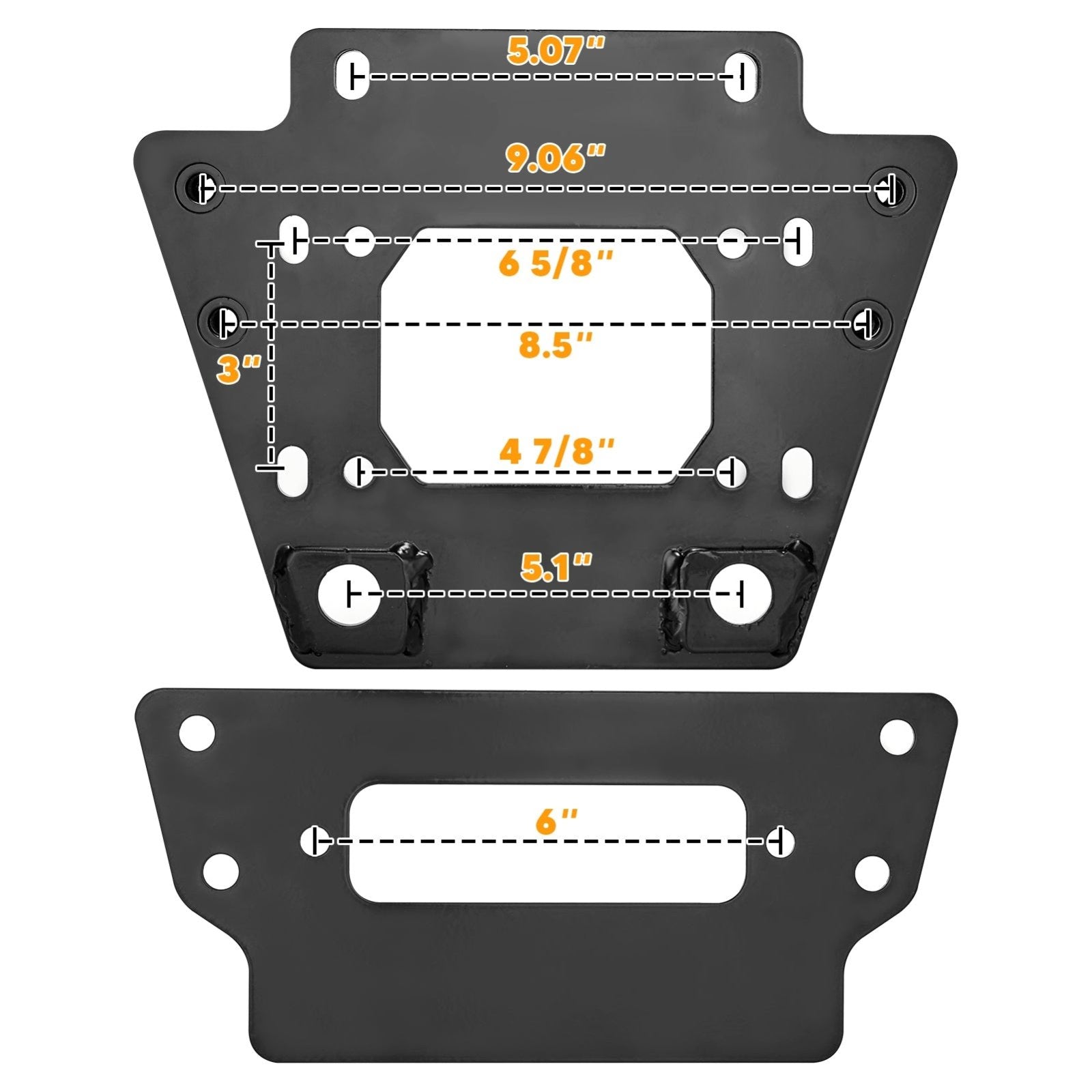 2020-UP Kawasaki Teryx KRX 1000 KRF1000 UTV Winch Mounting Plate Bracket Kit - Weisen