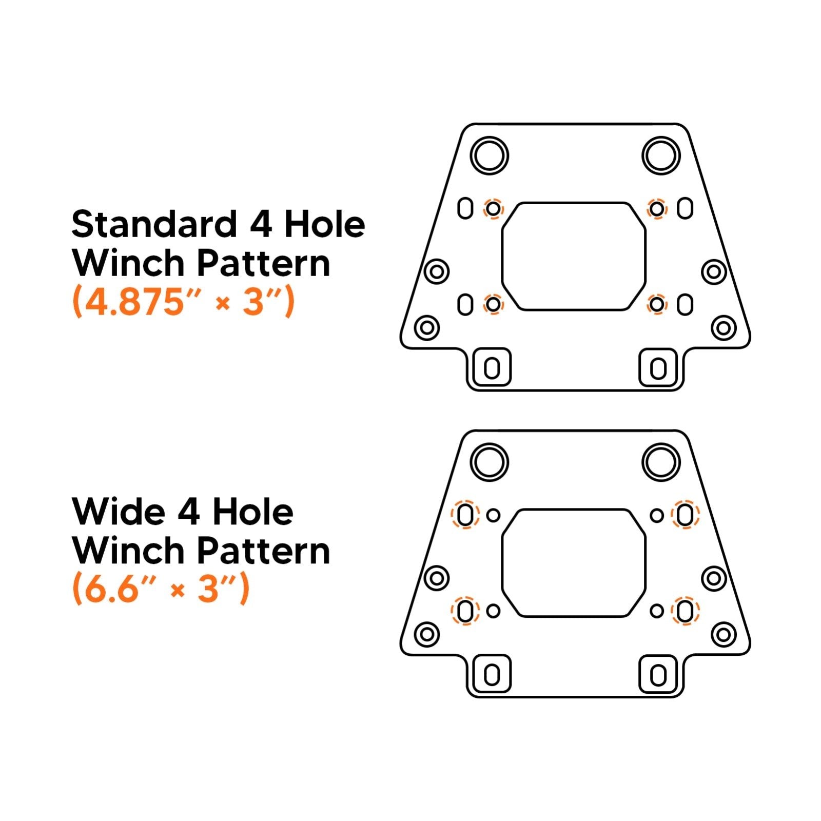 2020-UP Kawasaki Teryx KRX 1000 KRF1000 UTV Winch Mounting Plate Bracket Kit - Weisen