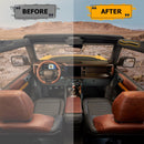 2021 - 2024 Ford Bronco 2/4 Door Black Billet Aluminum Front & Rear Grab Handles Kit - WeiSen - 70307014