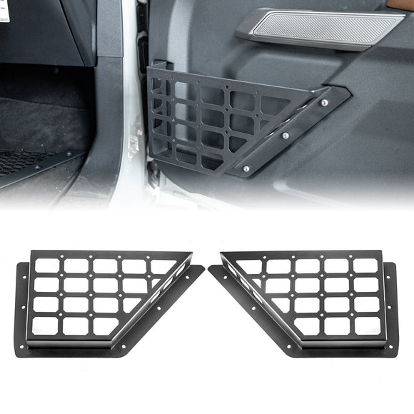 2021 - 2023 Ford Bronco 2/4 Door Front Door Storage Pockets Insert Organizer Box - WeiSen - 70702002