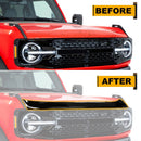 2021 - 2023 Ford Bronco 2/4 Door Glossy Black PP Plastic Hood Protector Edge Guard - WeiSen - 70320005