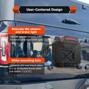 2021 - 2024 Ford Bronco 2/4 Door Spare Tire Delete License Plate Relocation Bracket w/ Camera & Brake Light Mounting Hole - WeiSen - 70302018