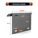 2021 - 2024 Ford Bronco 2/4 Door Steel Front License Plate Holder Bracket - WeiSen - 70302016