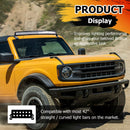 2021 - 2024 Ford Bronco 2/4 Door Upper Windshield 42" Curved Light Bar Mounting Bracket - WeiSen - 70101040