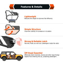 2021 - 2023 Ford Bronco 4 Door Steel 4Pcs Off Road Lightweight Tube Door Set - WeiSen - 70303023