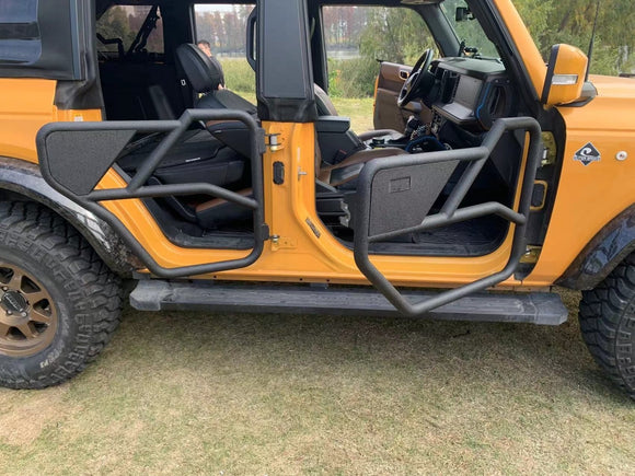 2021 - 2023 Ford Bronco 4 Door Steel 4Pcs Off Road Lightweight Tube Door Set - WeiSen - 70303023